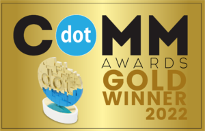 Gold dotCOMM Award Logo