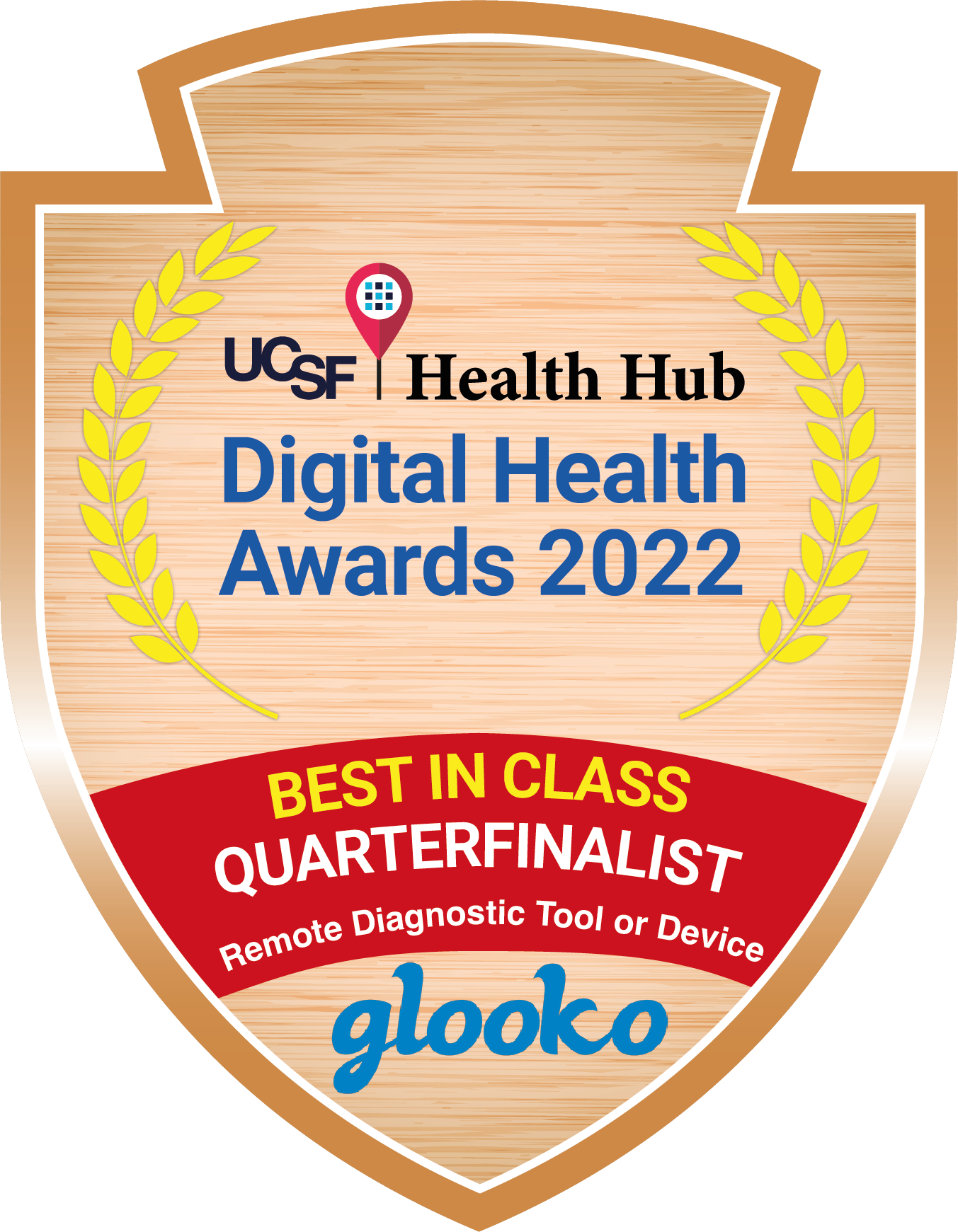 UCSF Digital Health Awards 2022 Logo with Glooko