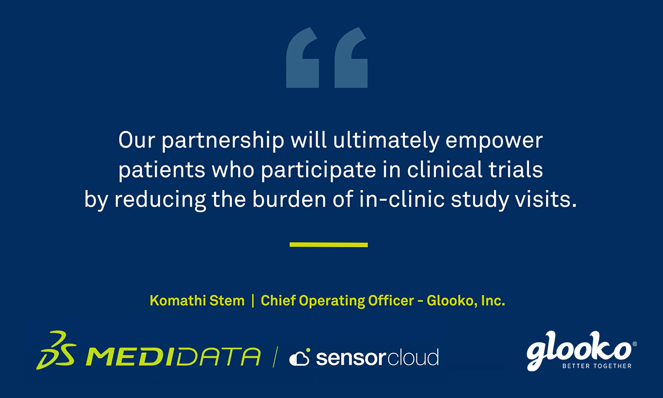 GLOOKO JOINS MEDIDATA’S SENSOR CLOUD NETWORK TO IMPROVE INTEROPERABILITY IN CLINICAL RESEARCH