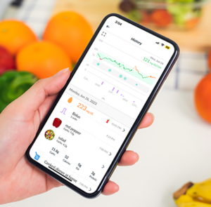 Glooko App's Food Tracker
